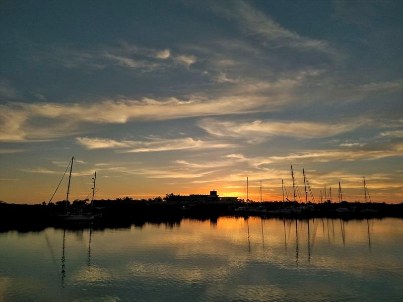 Sunset over Casilda marina - photo © Mission Ocean