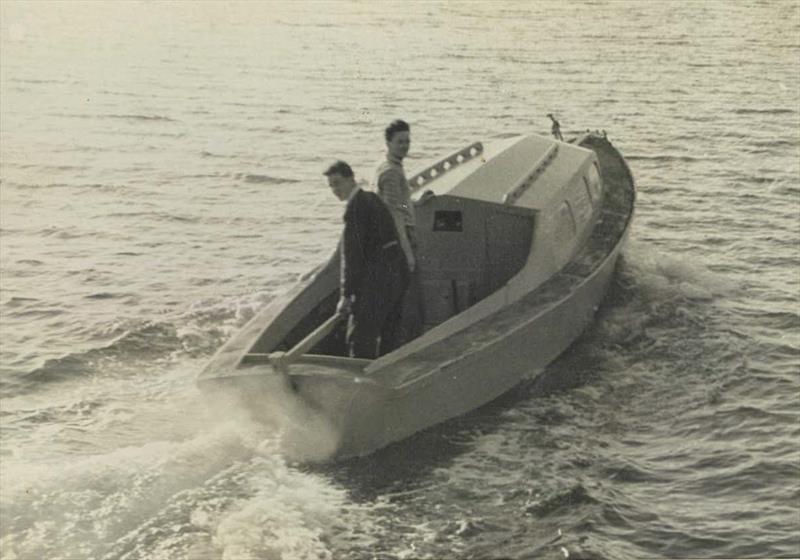 Ron Allatt and Stan LeNepveu in one of their early boats photo copyright Ronstan taken at 