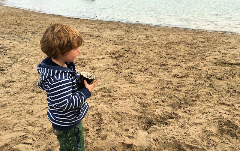 Involving children in a beach clean educates them, but can still be fun. - photo © Gael Pawson