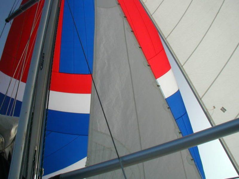 Downwind in light air in the Arabian Sea - photo © Hugh & Heather Bacon