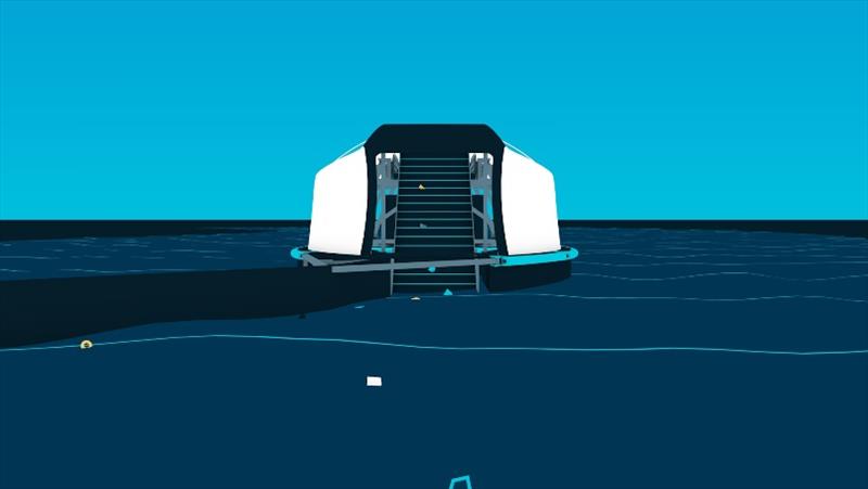 The Interceptor™ animation - front view - photo © The Ocean Cleanup