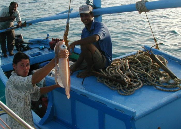 The $8.00 squid - Cruising the Red Sea photo copyright Hugh & Heather Bacon taken at 