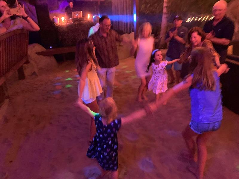 We all enjoyed dancing at CocoMaya to the DJ! photo copyright Catherine Guiader taken at 