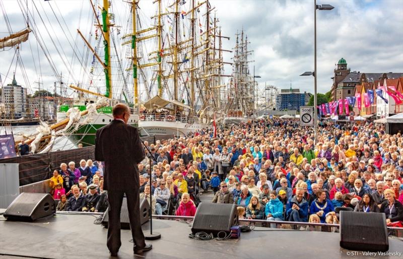 The opening ceremony of the Tall Ships Races 2019 in Bergen, Norway photo copyright Sail Training International / Valery Vasilevskiy taken at 