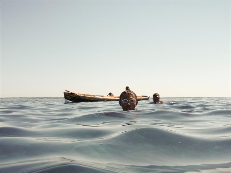 Fishermen from Pulau Pura in the Lesser Sunda Islands diving for trochus shells at Scott Reef. - photo © Jim Prescott