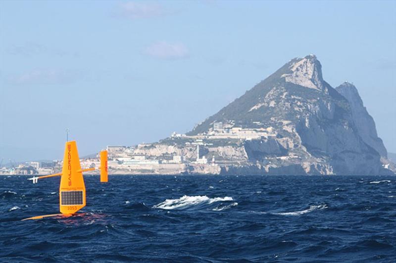 SD 1053 with the Rock of Gibraltar in the background. - photo © Carlos Barrera / PLOCAN