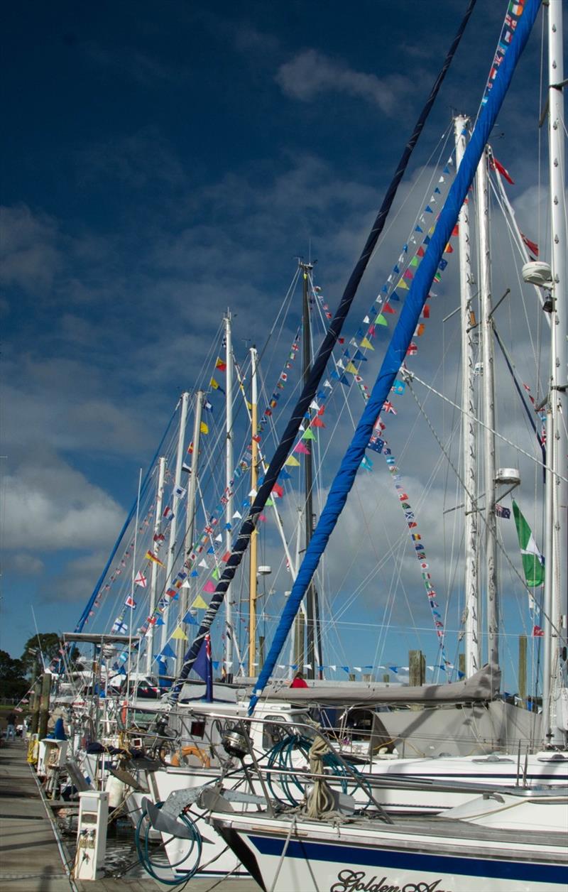 Whangarei international fleet dressed for winter solstice photo copyright D. Smith taken at 