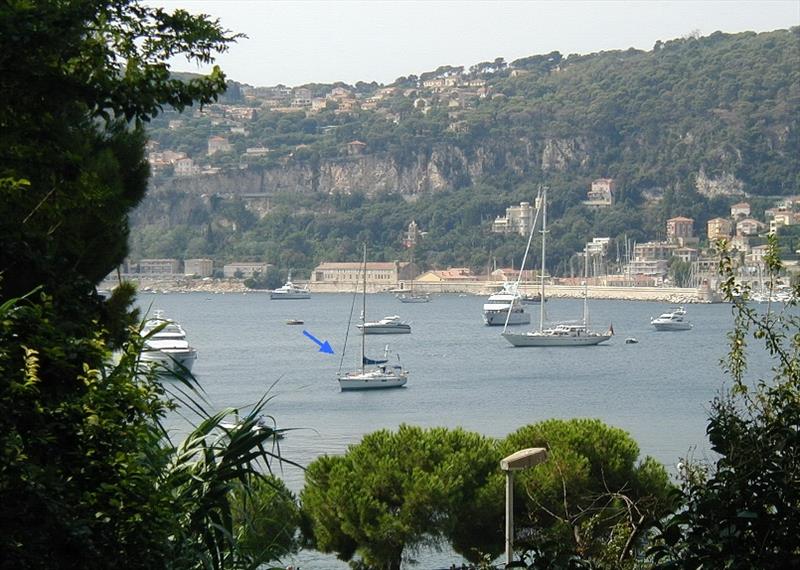 At Anchor Villafranche - photo © Hugh & Heather Bacon