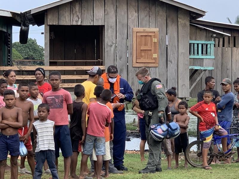 The Coast Guard is supporting humanitarian assistance and disaster relief operations across Honduras after Hurricane Eta affected the country photo copyright U.S. Coast Guard taken at 
