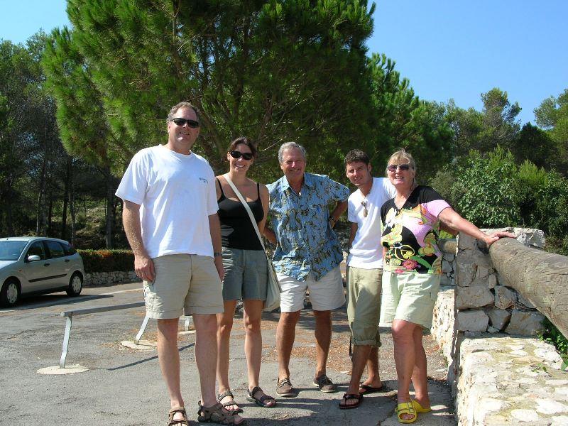 ARGONAUTA I crew with our hosts on left in Gandia photo copyright Hugh & Heather Bacon taken at 