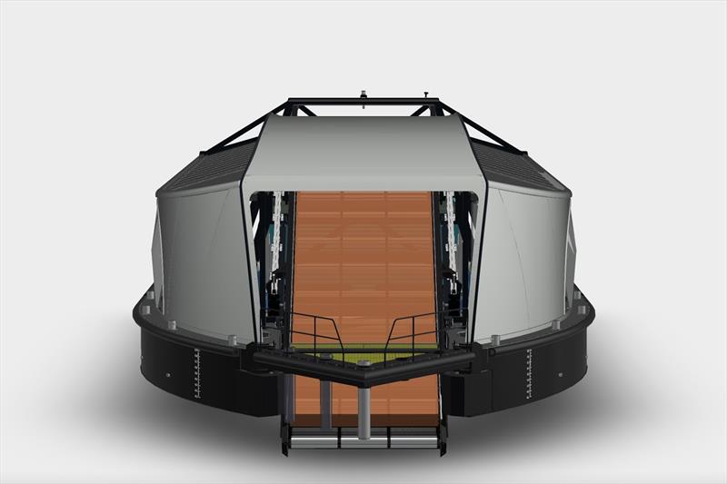 Preliminary visual representation of Interceptor - front view photo copyright The Ocean Cleanup taken at 