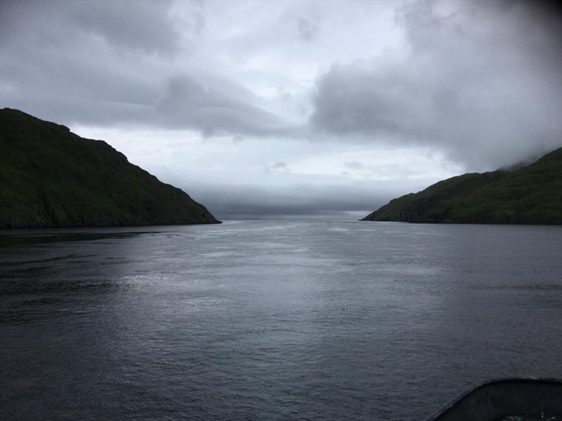 Heading north from the North Pacific Ocean through the last narrow part of Kagalaska Strait photo copyright NOAA Fisheries taken at 