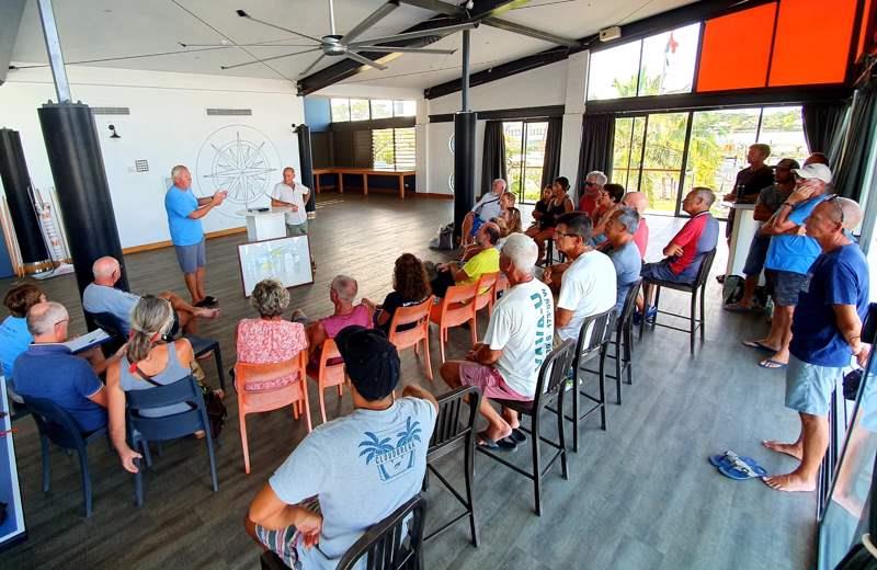 Sea Mercy – volunteer fleet preparing to serve within 24 hours of Cyclone Yasa's passing, 16 Sea Mercy Disaster Response vessel captains/owners were meeting in Port Denarau YC (Fiji)  photo copyright Andrew & Julia Dallas taken at Ocean Cruising Club