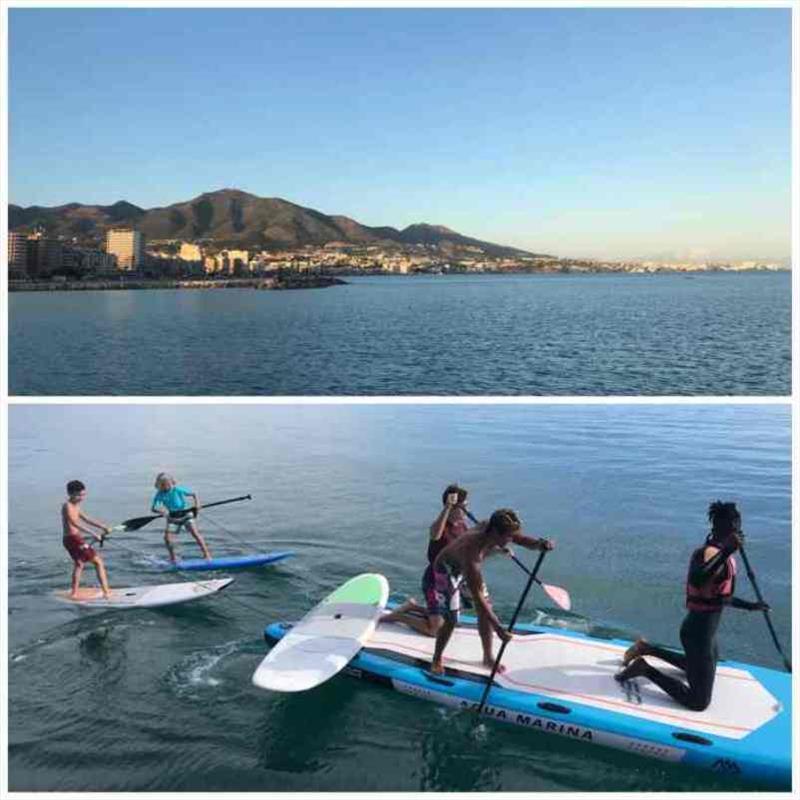 Fuengirola anchorage, the local kids having fun “faster, faster” photo copyright Red Roo taken at 