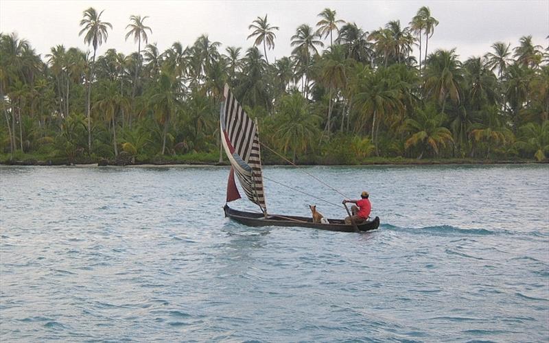 Kuna and dog underway photo copyright Hugh & Heather Bacon taken at 