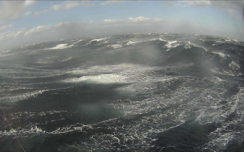 Saildrone 1020 faced brutal conditions during historic 2019 voyage around Antarctica: howling winds, freezing seas and 50-foot waves. “The assumption was Southern Ocean would eat the saildrone… and that would be that,” said NOAA scientist Adrienne Sutton photo copyright Saildrone Inc taken at 