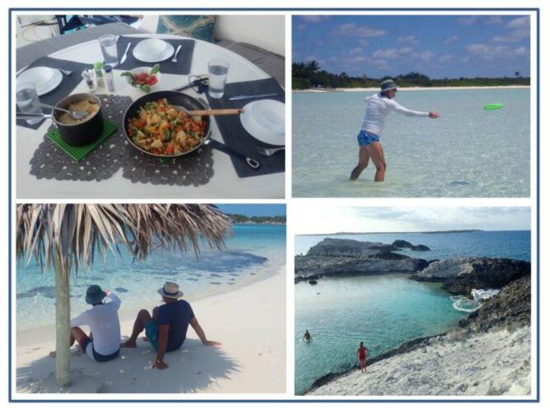 Company is coming for dinner, getting some exercise while having fun at the same time, a refreshing natural bubble bath at Rachel's Bubbles, enjoying friendship in the shade on a deserted beach with incredible scenery photo copyright Rod Morris taken at 