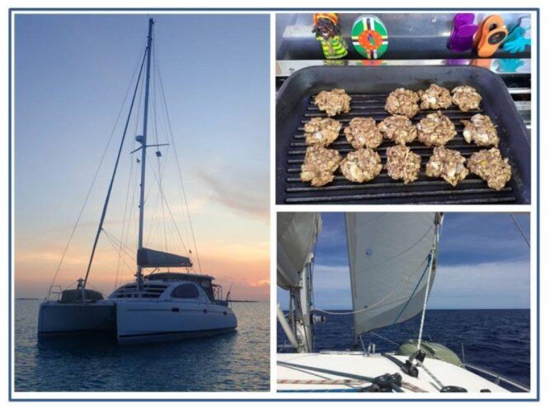 One last beautiful sunset paddle before departure. Baking cookies for the passage to the Chesapeake Bay. A wonderful start in flat waters sailing at 7 – 8 kts as Oh! heads east to clear the southern end of Eleuthera Island photo copyright Rod Morris taken at 