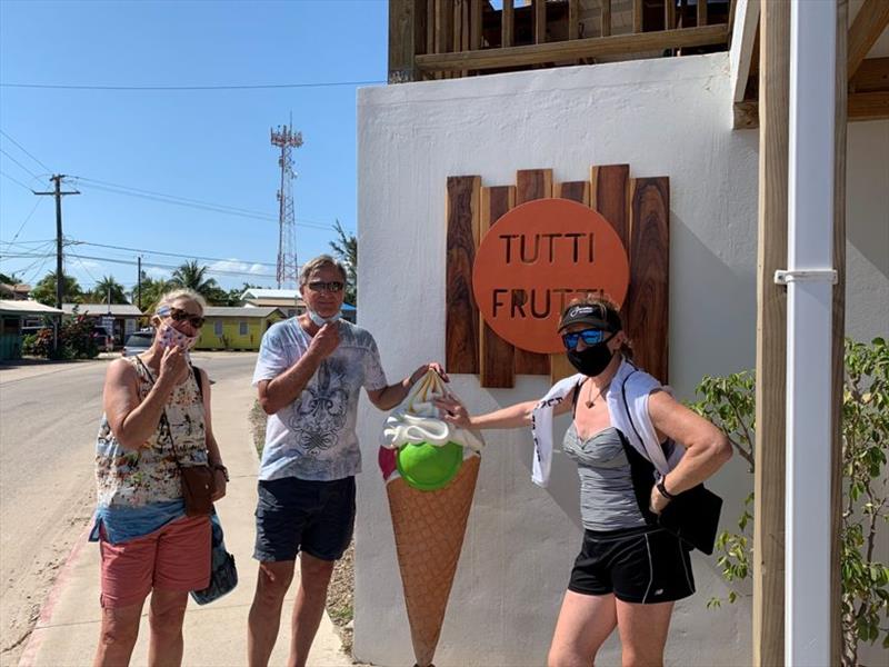Gelato at Tutti Fruitti while waiting for negative COVID test to return to US - photo © Offshore Sailing School
