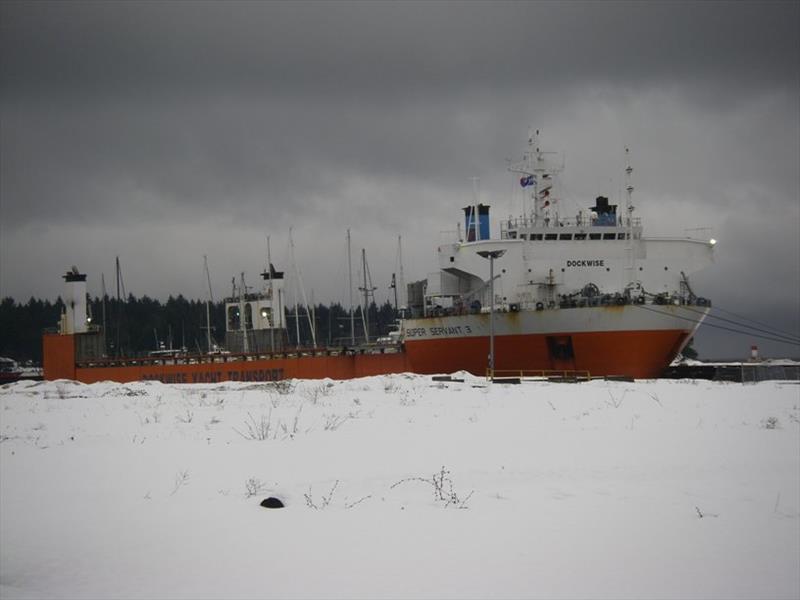 Super Servant 3 docked in Nanaimo - photo © Hugh & Heather Bacon