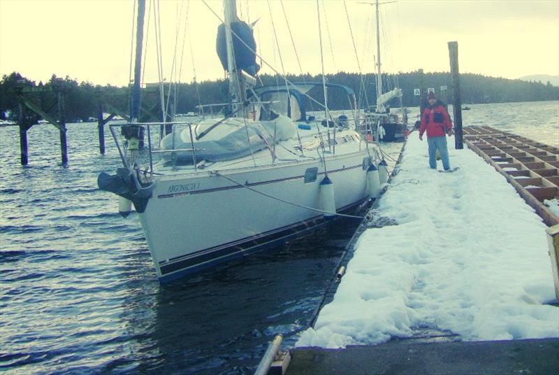 Docked at Thetis Island photo copyright Hugh & Heather Bacon taken at 