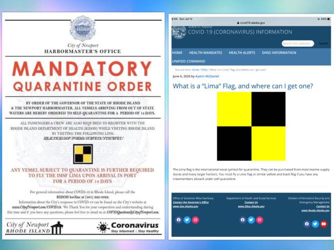 Quarantine flags Protocol - photo © Bluewater Cruising Association