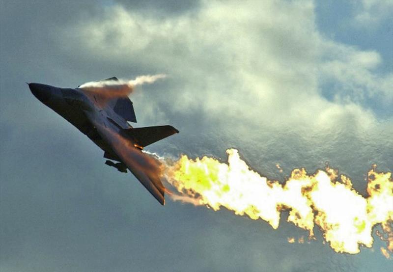 The venerable and always wonderful to watch - F111 - 50 man hours of servicing for every hour in the air. Expensive suckers, but awesome and wickedly fast photo copyright Photo supplied taken at 