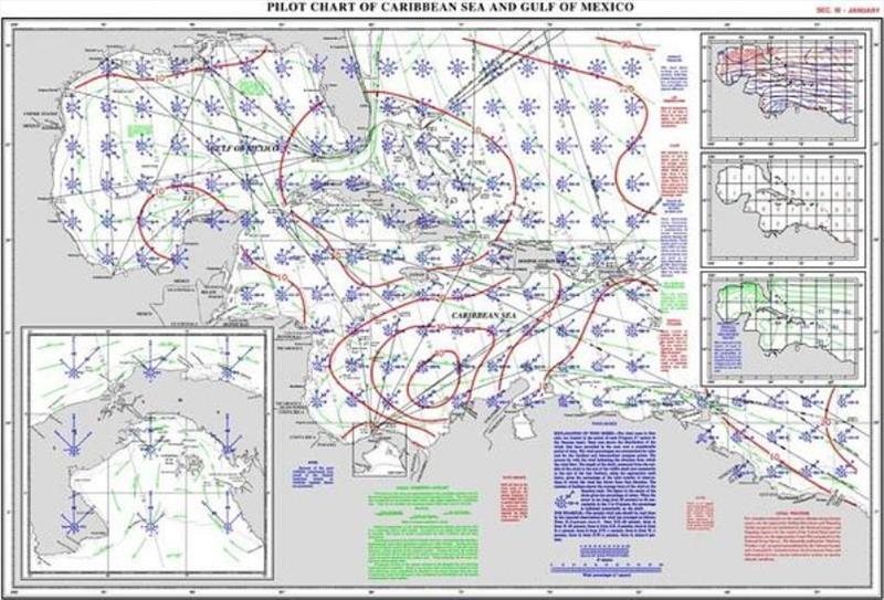 A traditional routeing chart photo copyright Tidetech Marine Data taken at 