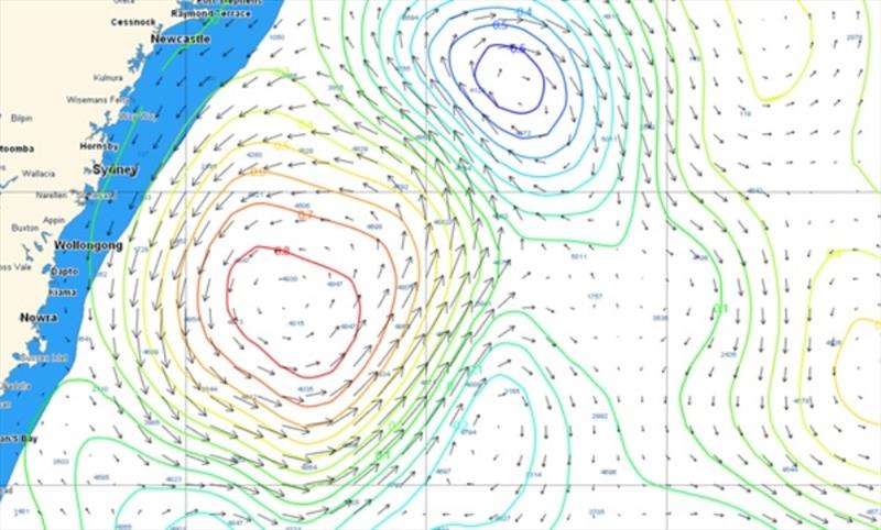 Sea surface height in the EAC (Eastern Australian Current) - photo © Tidetech Marine Data