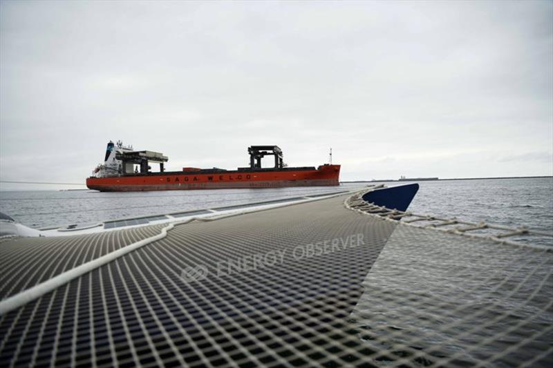 Energy Observer in Long Beach photo copyright Energy Observer Productions - Mélanie De Groot Van Embden taken at 