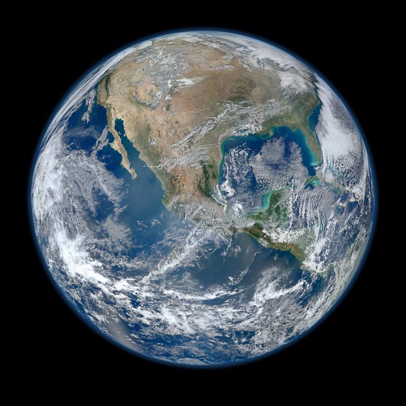 Behold one of the more stunningly detailed images of the Earth yet created. This Blue Marble Earth montage, created from photographs taken by the VIIRS instrument on board the Suomi NPP satellite, shows many stunning details of our home planet photo copyright NASA taken at 