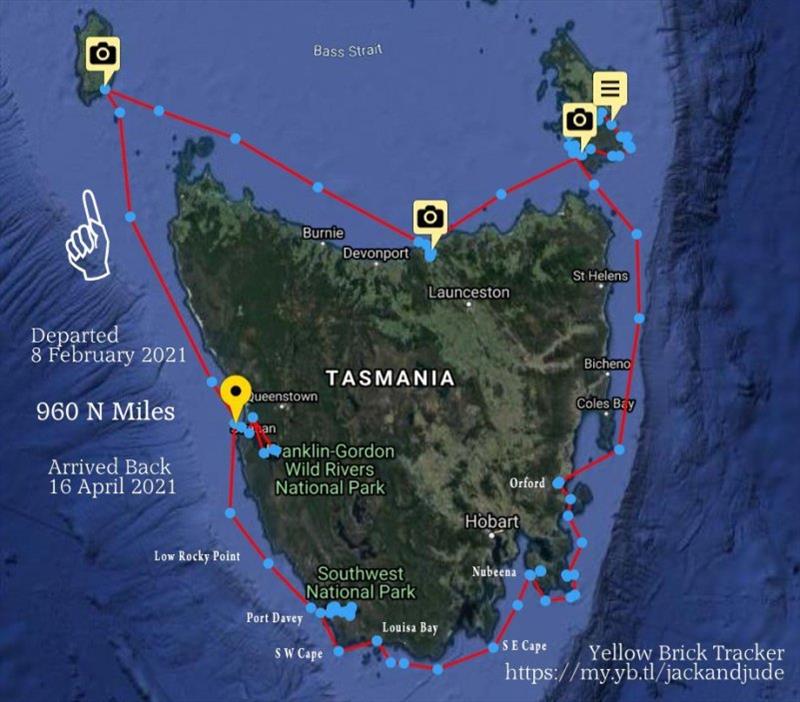 Tasmania map photo copyright jackandjude.com taken at 