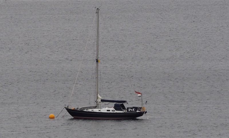 S/V Ino on our mooring - photo © Ocean Cruising Club