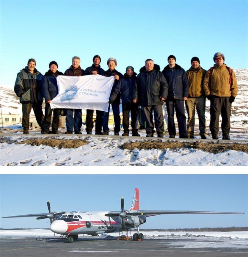 The Russian survey team and aircraft. - photo © Vladimir Chernook