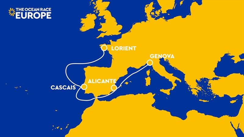 The Ocean Race Europe map photo copyright The Ocean Race taken at 