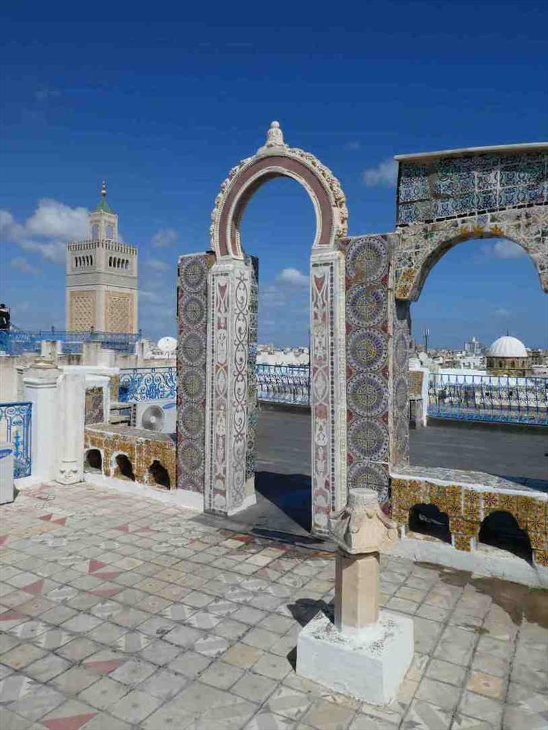 Rooftop mosaics above the Tunis Medina - photo © SV Red Roo