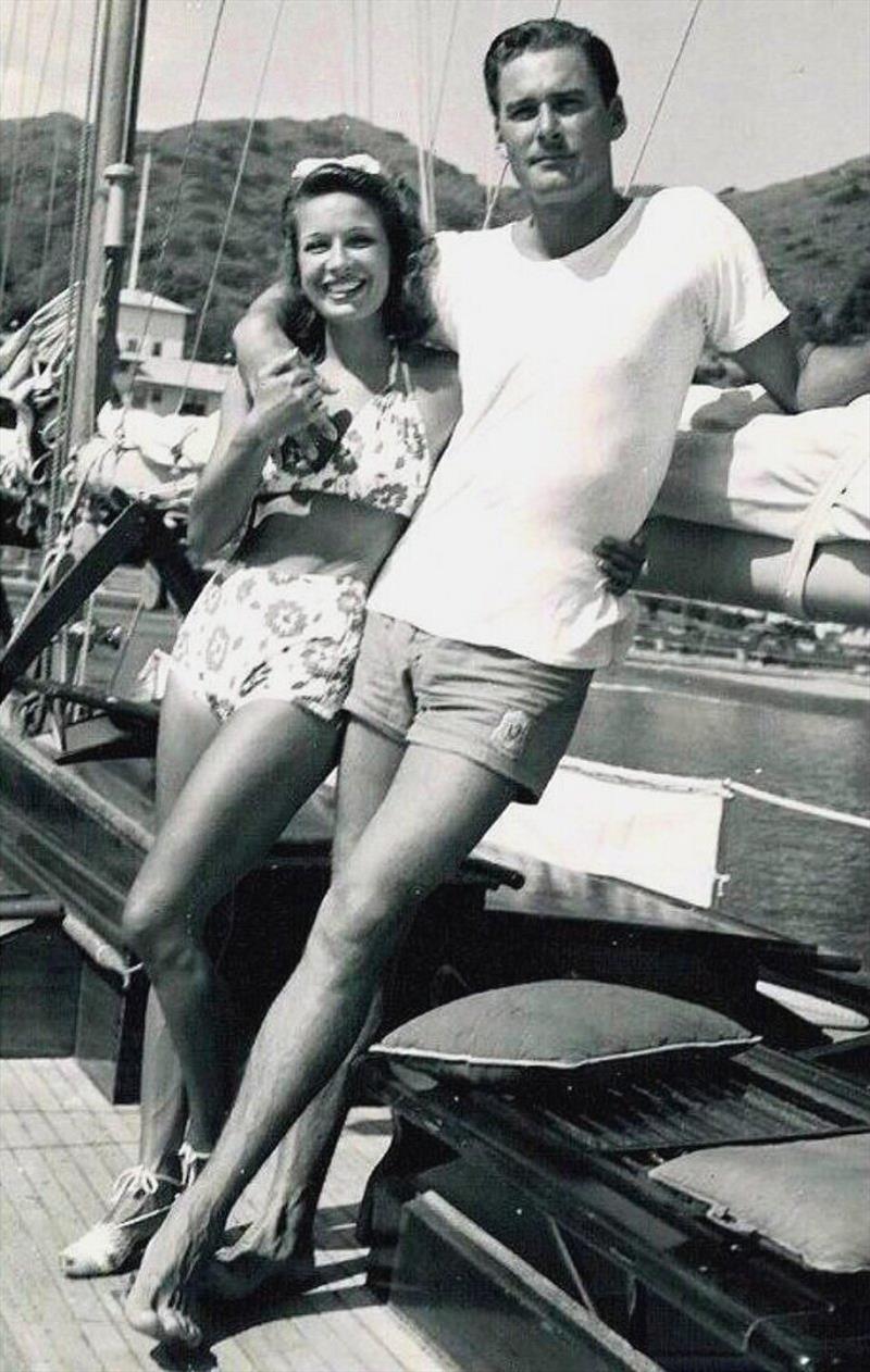 Errol Flynn and Lili Damita onboard Sirocco photo copyright Southern Woodenboat Sailing taken at 