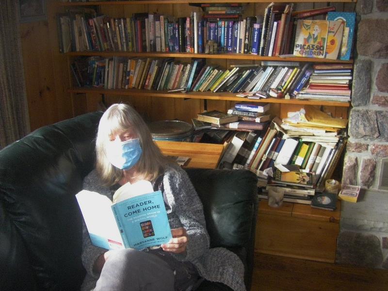 Reading at home - photo © Hugh & Heather Bacon