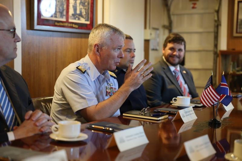 U.S. Coast Guard meets with Department of State, Iceland Allies photo copyright U.S. Embassy Reykjavik, Kristjan Petersson taken at 