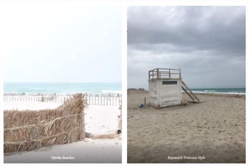 (left) Djerba Beaches, (right) baywatch Tunisian style photo copyright SV Red Roo taken at 