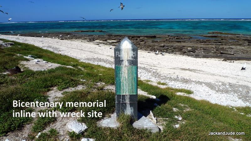 Bicentenary memorial inline with wreck site - photo © jackandjude.com