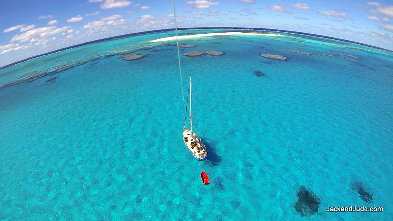 Mellish Reef, the furthest and most isolated coral atoll. Be prepared if going there. Rescue supplies by AMSA Challenger aircraft. Ship pickup could be 40 hours photo copyright jackandjude.com taken at 