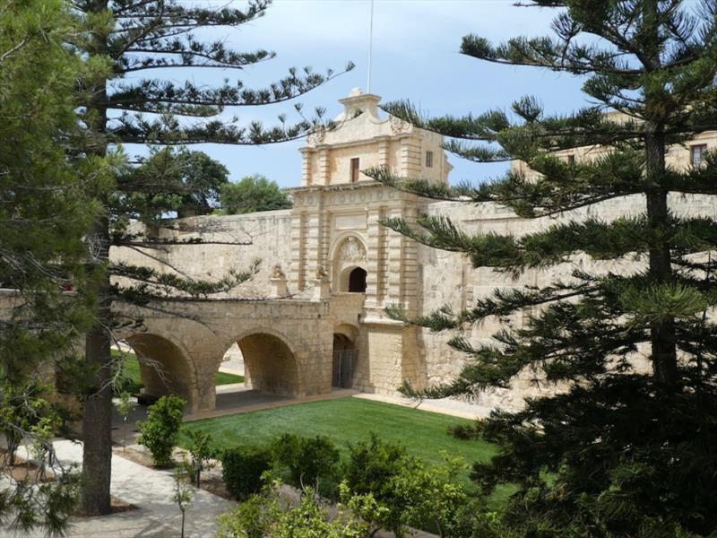 Entrance Gate and Moat into the Walled City of Mdina - photo © SV Red Roo