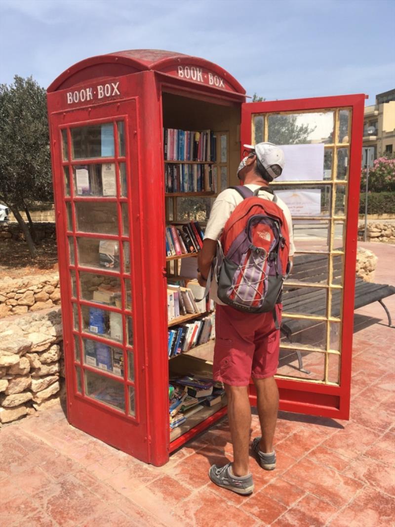 The Mellieha Bay Book Box - we are frequent visitors - photo © SV Red Roo