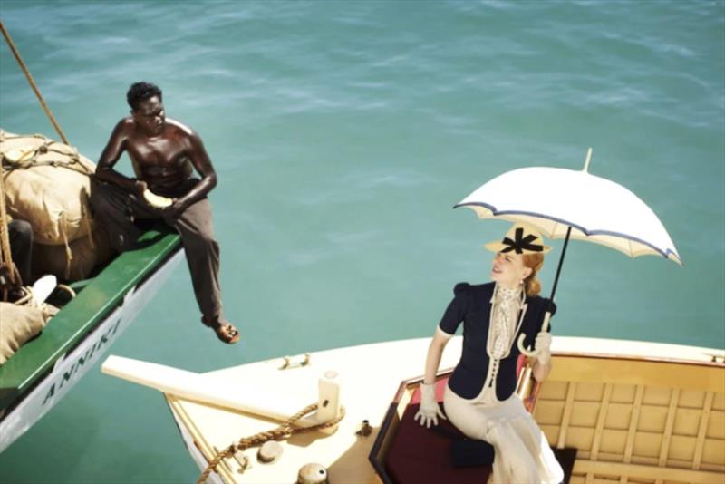 Nicole Kidman beside the Anniki during filming of Baz Luhrmann's Australia in Darwin. - photo © Australiamovie.net