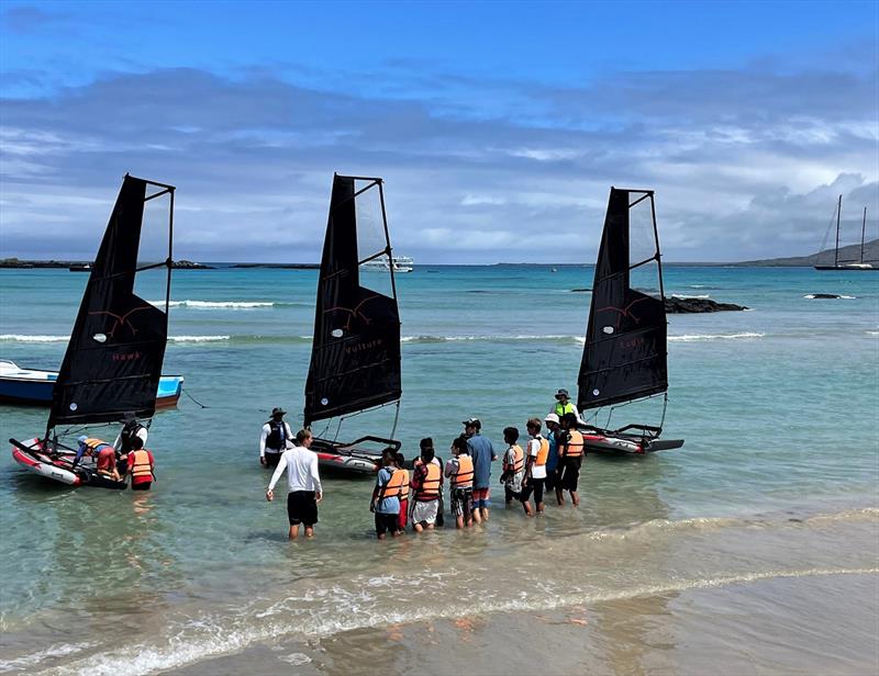 YachtAid Global Sailing and Swimming School-Galapagos Youth Participants Introduced to Sailing by SY Seahawk Crew - photo © YachtAid Global