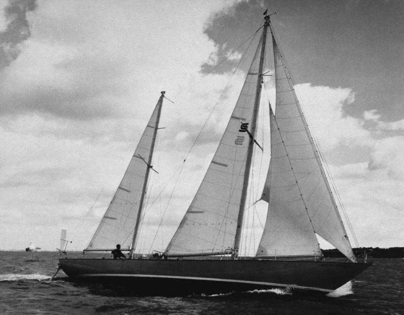 The 59ft ketch British Steel in which Chay Blyth completed the first West-about solo non-stop circumnavigation against the prevailing winds and currents in 292 days photo copyright Chay Blyth  Archive / PPL taken at 