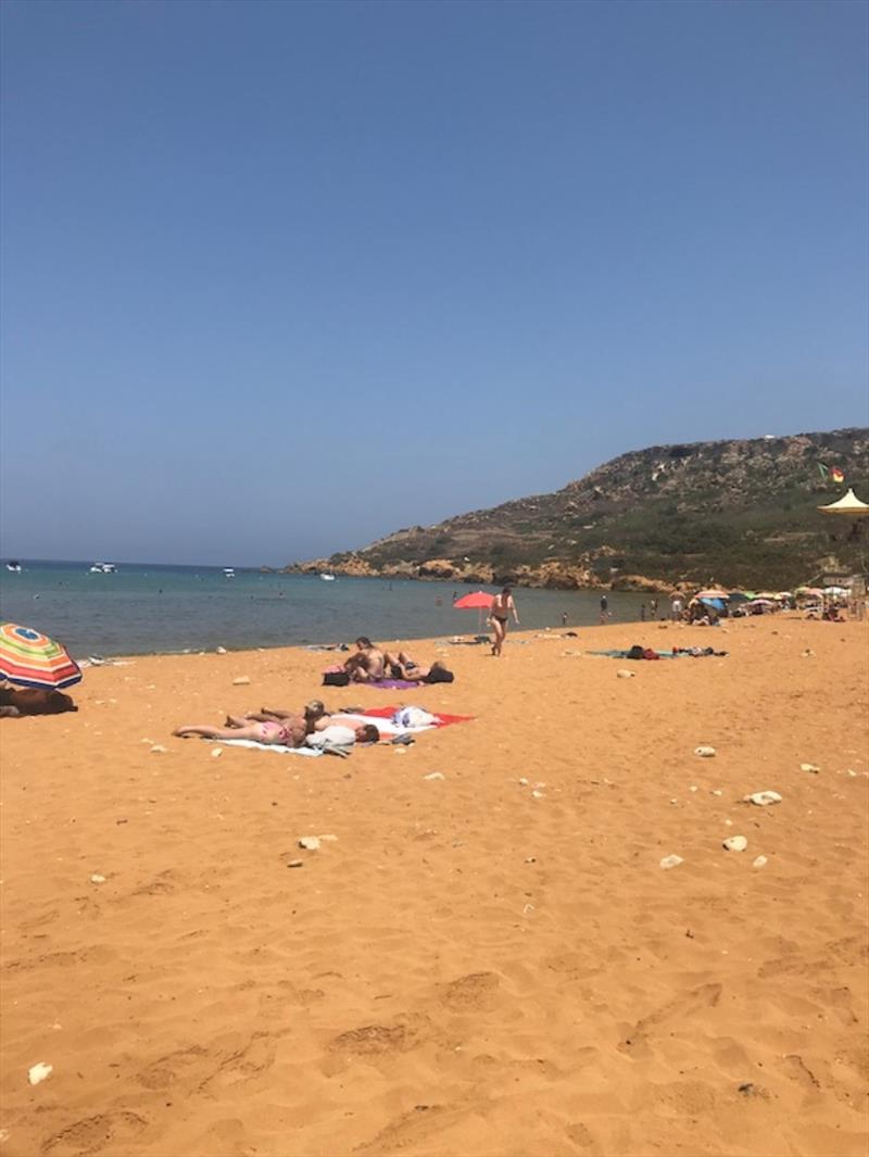 Golden Sand at Ramla Beach photo copyright SV Red Roo taken at 