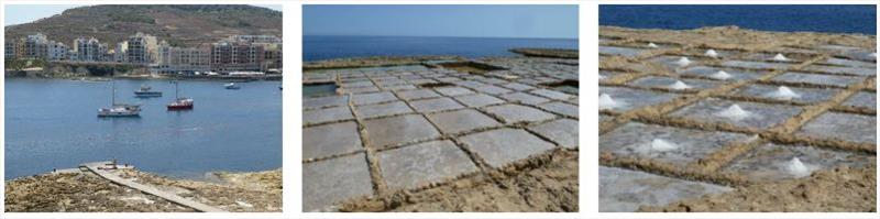 Exploring some of the salt works on Gozo near Marsalforn - photo © SV Red Roo