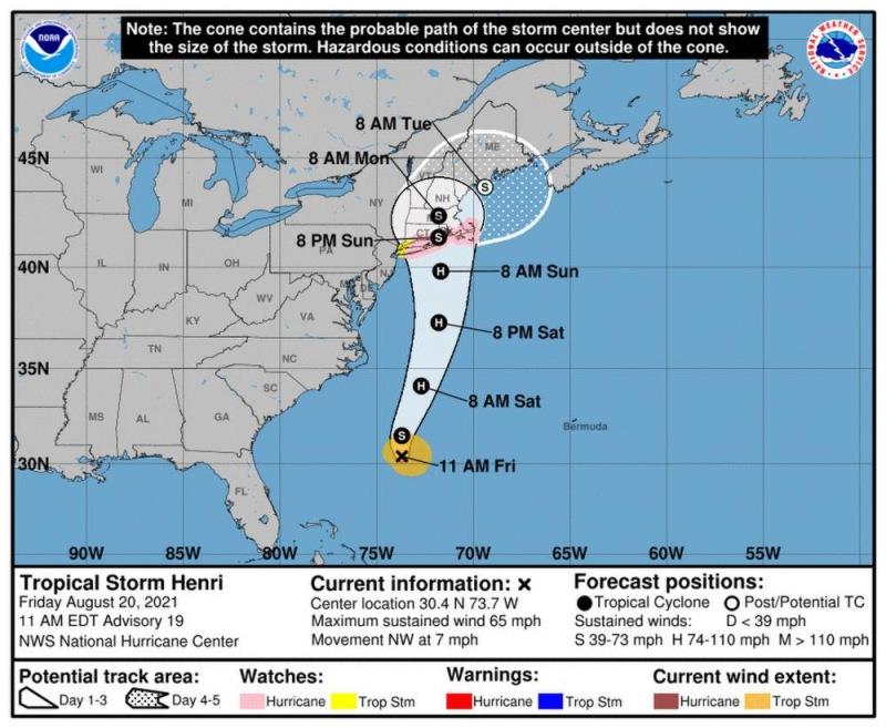 Coast Guard urges preparedness for Tropical Storm Henri photo copyright U.S. Coast Guard taken at 